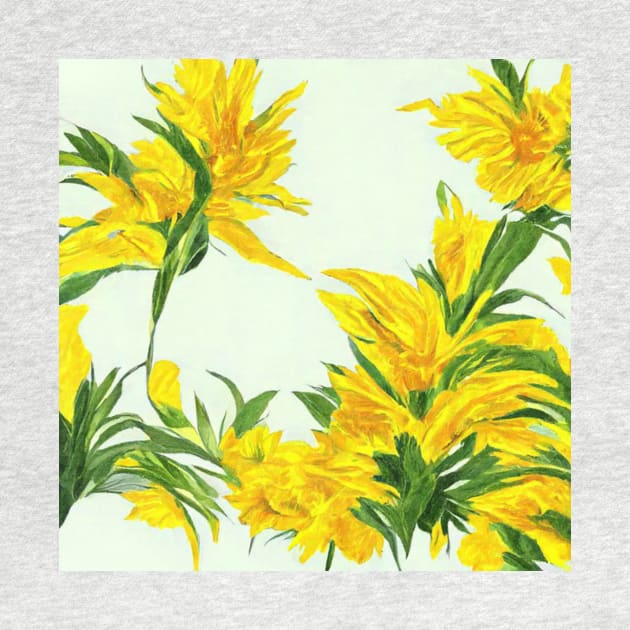 Sunflower Painted by JequiPrint